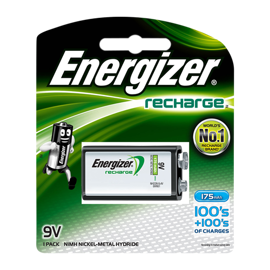 Energizer Genopladelig 9V batteri 175 mAh